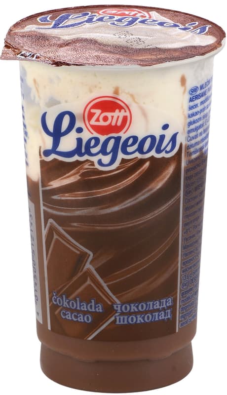 Zott Liegeois Cocoa with Whipped Cream