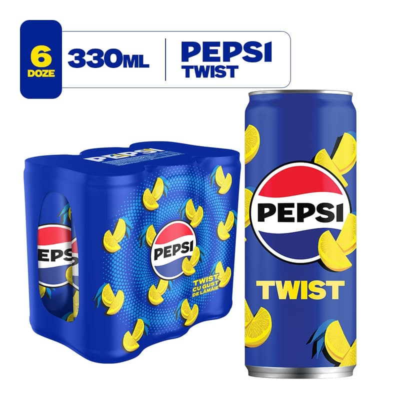 Pepsi Twist Carbonated Drink can 6pack