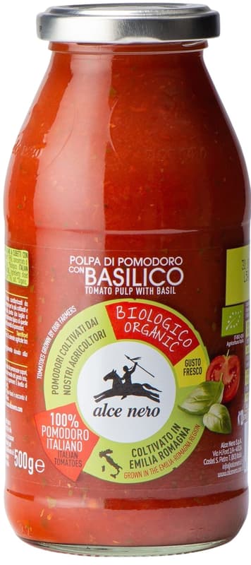 Alce Nero ECO Sos Rosii cu pulpa si busuioc