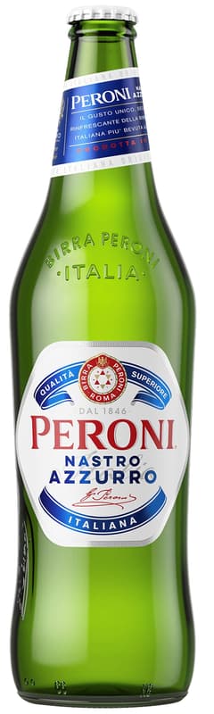 Peroni Nastro Azzurro Lager Beer bottle