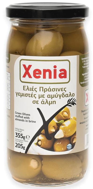 Xenia Green Olives with Almonds