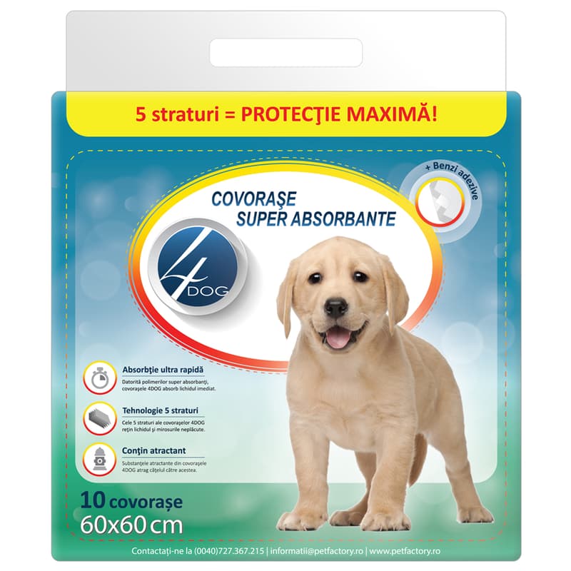 4DOG Covorase absorbante 60x60 cm
