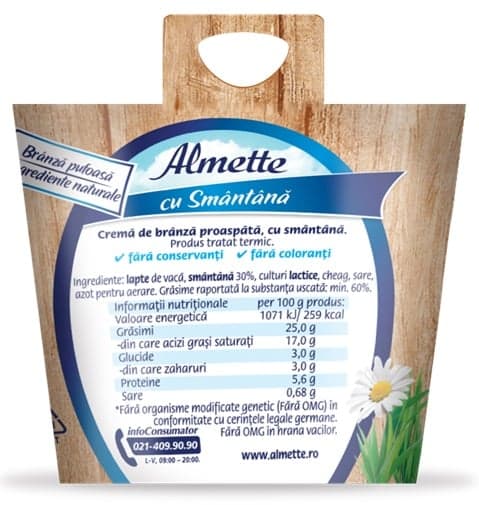 Almette Crema de branza proaspata cu smantana