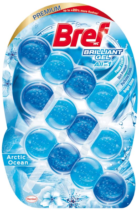 Bref Brilliant Gel Arctic Ocean Toilet Block 3x42g