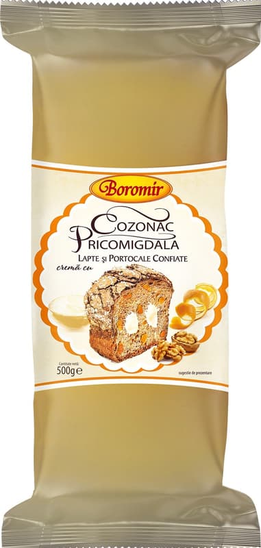 Boromir Pricomigdala Cozonac with oranges and milk cream