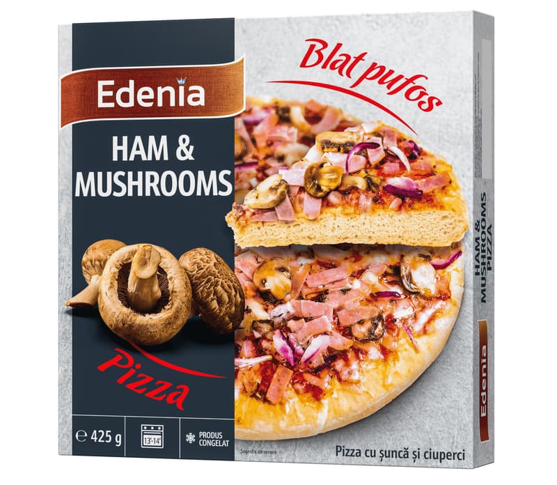 Edenia Ham & Mushroom Pizza