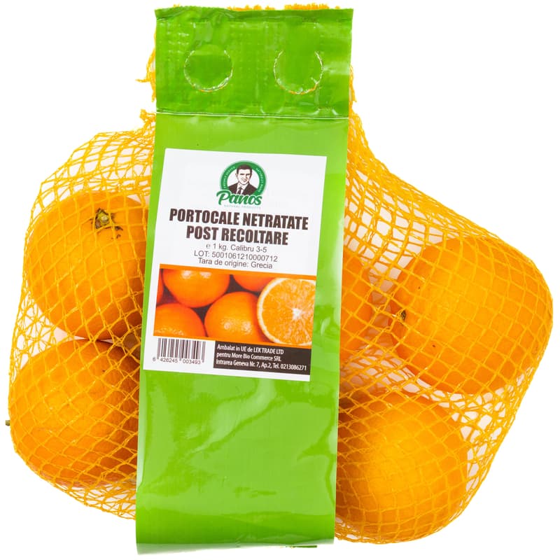 Oranges untreated after harvest