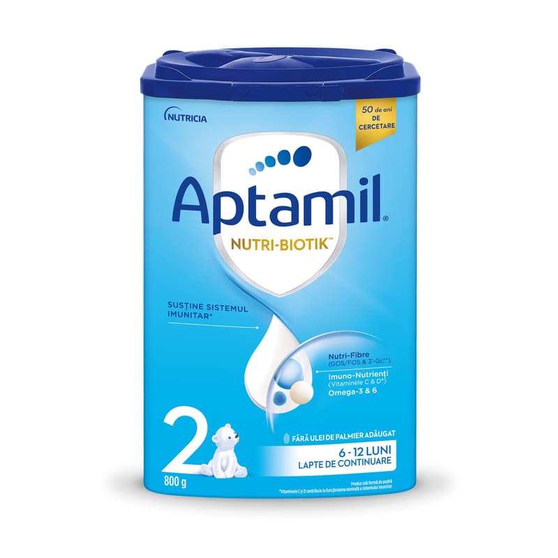 Aptamil Nutri-biotik 2, 6-12 luni, Formula de lapte
