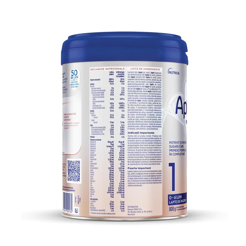 Aptamil PROfutura Duobiotik 1, Formula de lapte