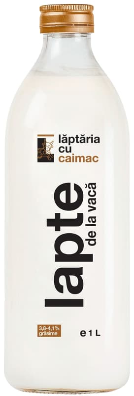Laptaria cu caimac Lapte de la vaca  3.8-4.1% grasime