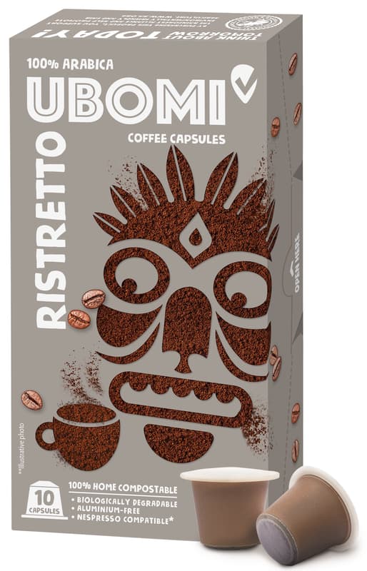 Ubomi Ristretto 100% Arabica RFA Capsule compatibile Nespresso