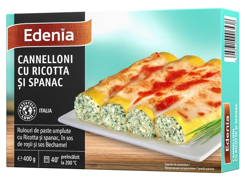 Edenia Cannelloni cu riccota si spanac