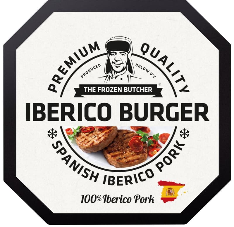 The Frozen Butcher Burger de porc Iberico, 2x125g