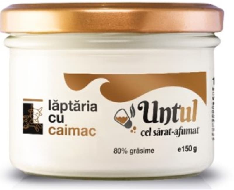 Laptaria cu caimac Untul cel sarat-afumat 80% grasime