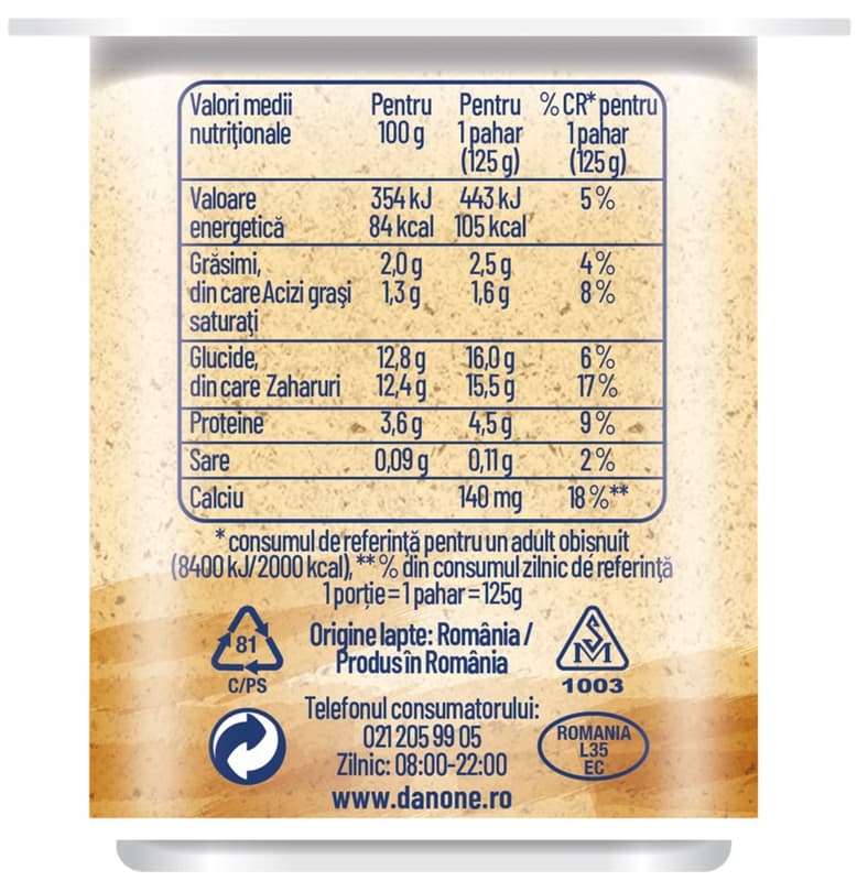 Danone Delicios Biscuit Yogurt