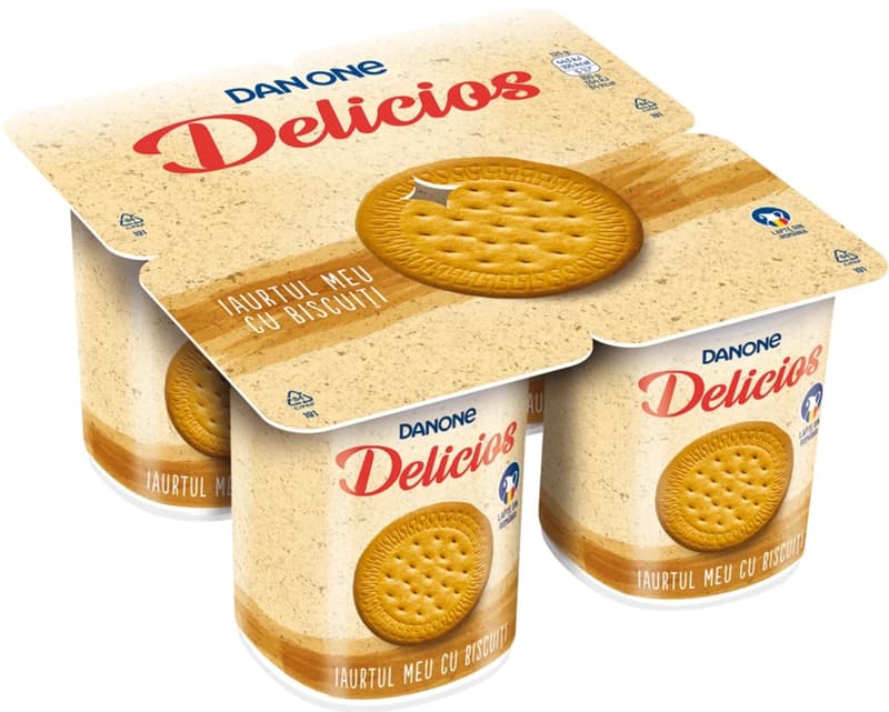 Danone Delicios Biscuit Yogurt