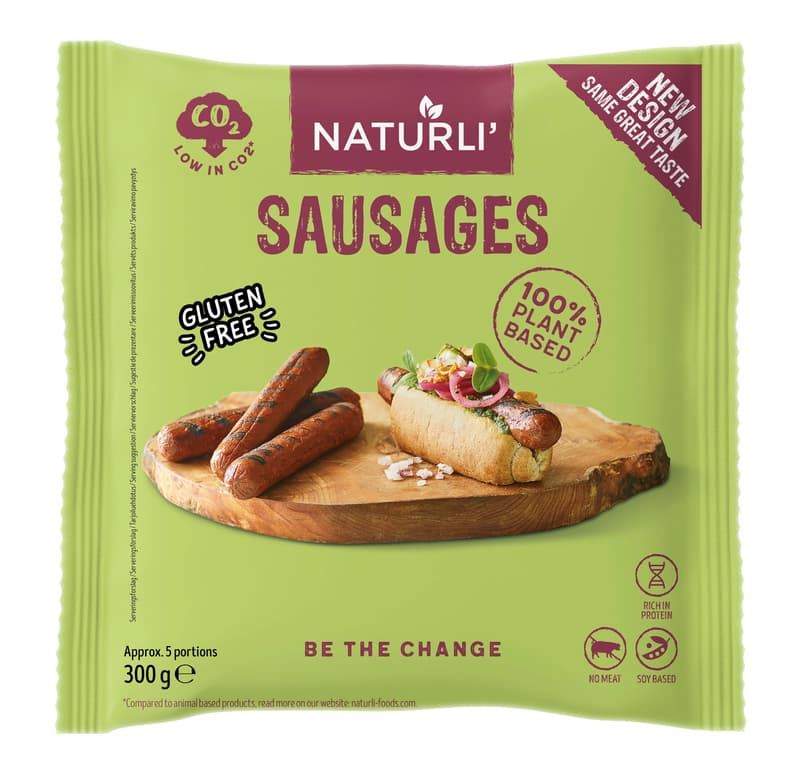 Naturli Vegan Gluten-Free Sausages