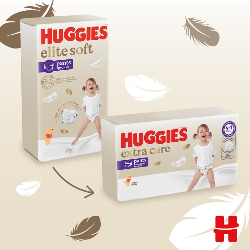 Huggies Elite Soft Pants Mega Diapers Size 5 (12-17 kg)