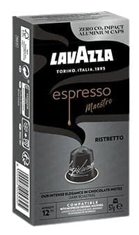 Lavazza NCC Aluminum Espresso Ristretto Coffee 10 capsules compatible with Nespresso