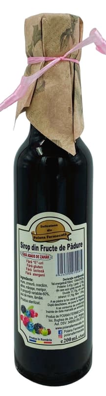 Delicatese din Poiana Fermecata Sirop din fructe de padure fara adaos de zahar