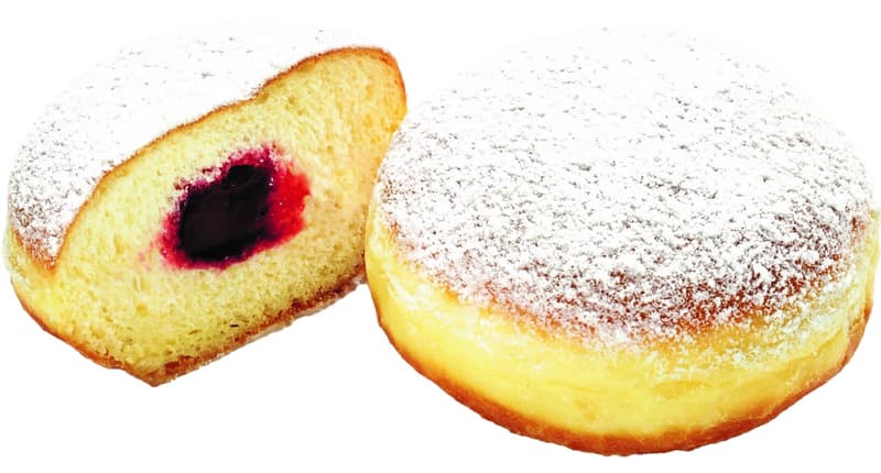 Fruit filled donut