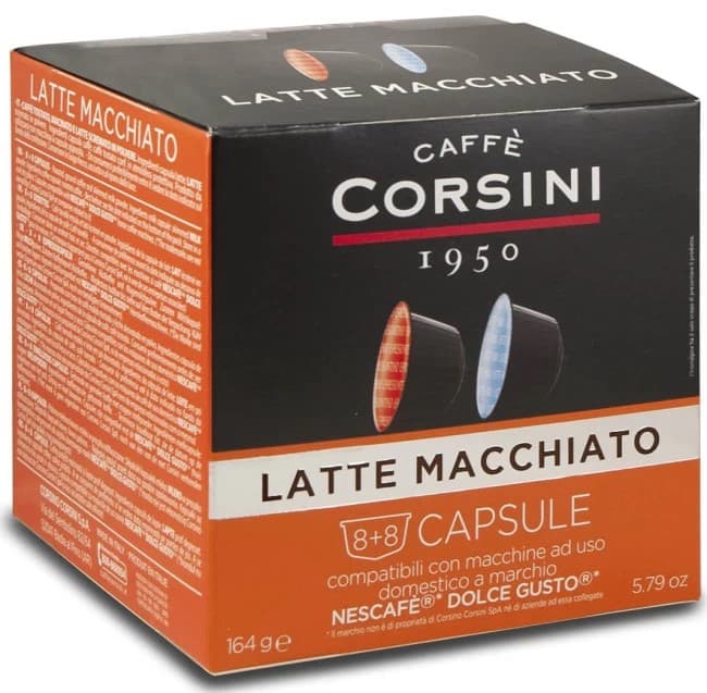Corsini Cafea capsule compatibile Dolce Gusto latte macchiato