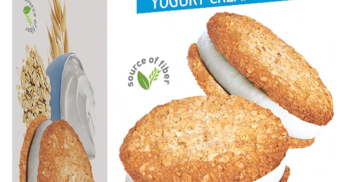Violanta Biscuiti cookies sandwich cu ovaz si crema de iaurt