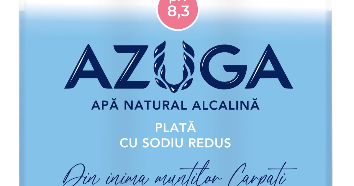 Azuga Apa natural alcalina plata (6x2l)