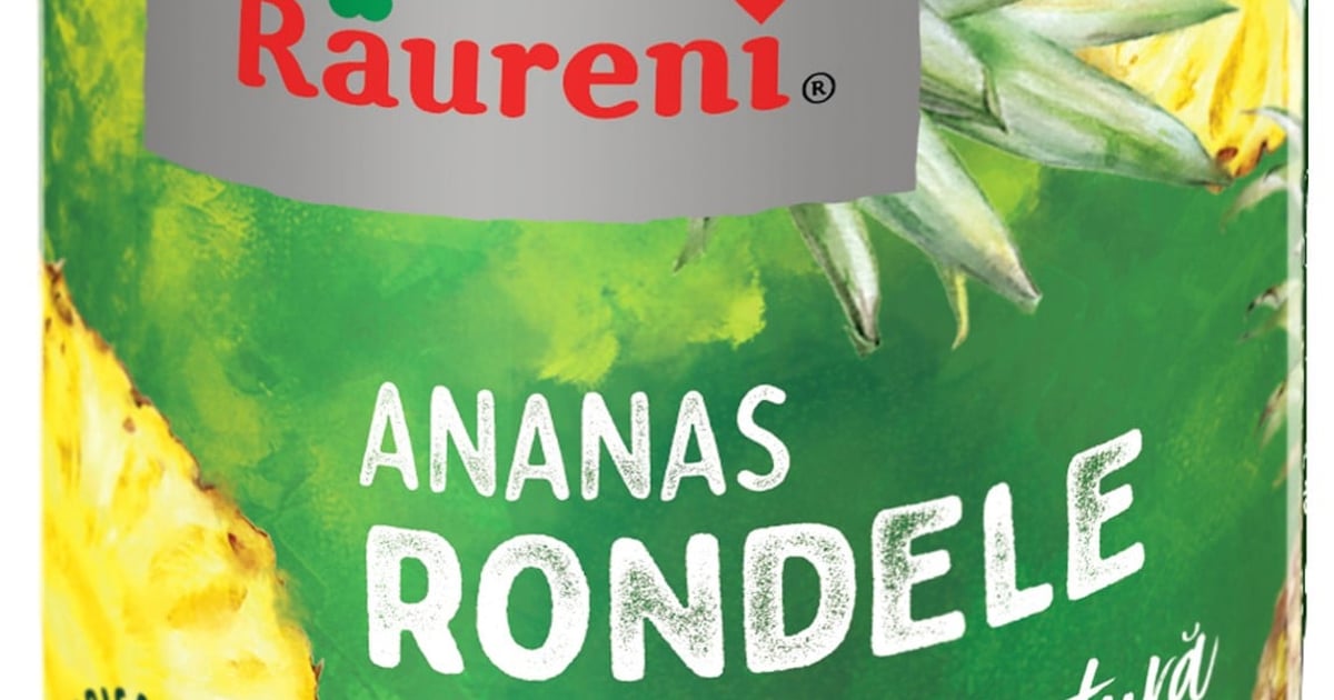 Raureni Compot de ananas bucati in sirop