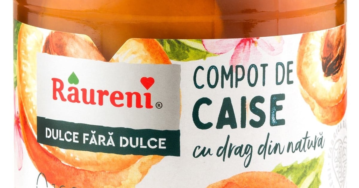 Raureni Compot de caise dulce fara dulce