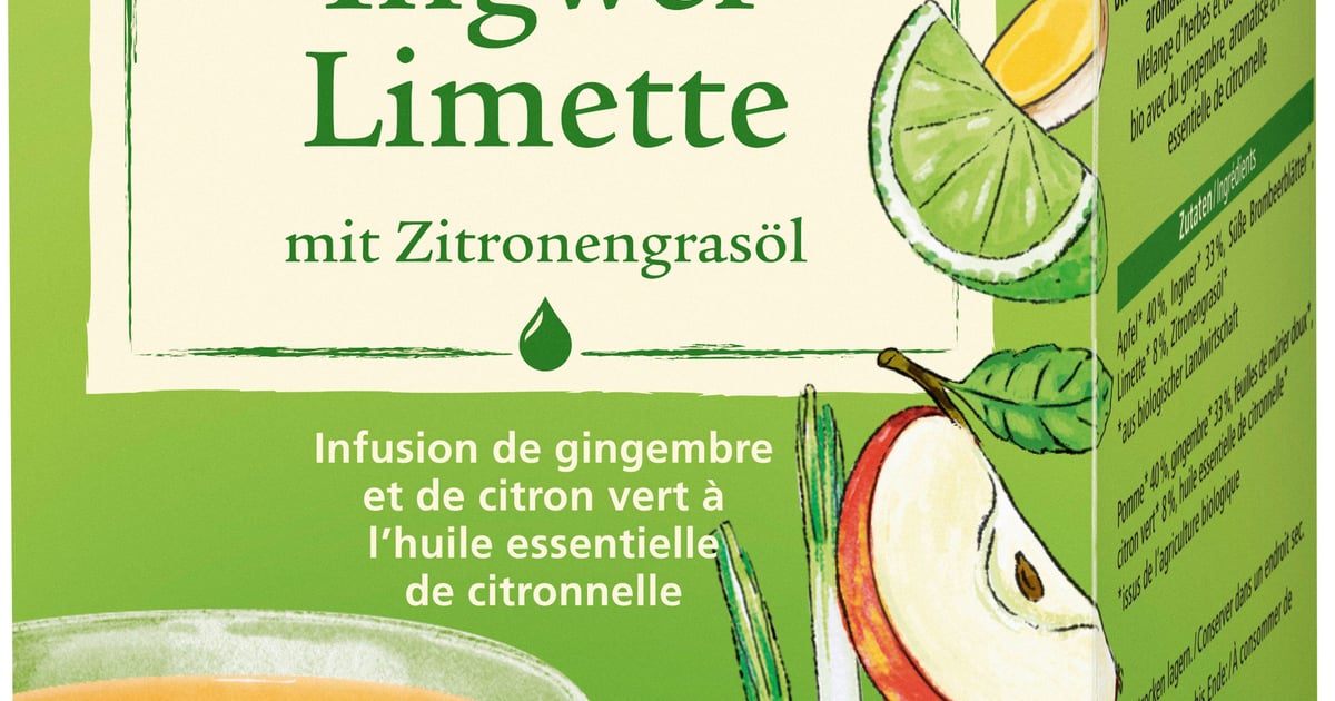 Alnatura ECO Ceai de ghimbir si lime