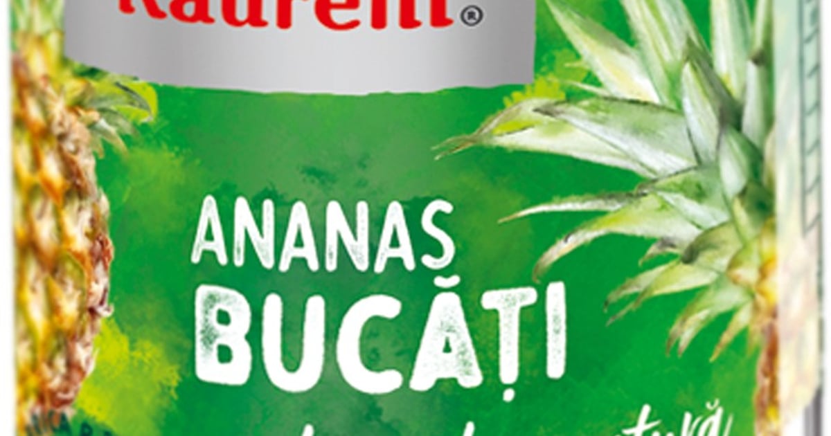 Raureni Compot ananas bucati in sirop