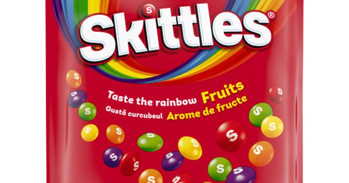 Skittles Fruits Bomboane gumate cu arome de fructe