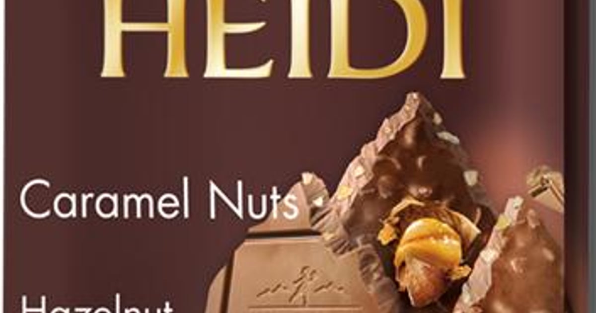 Heidi Caramel Nuts Hazelnuts Ciocolata cu lapte si alune caramelizate