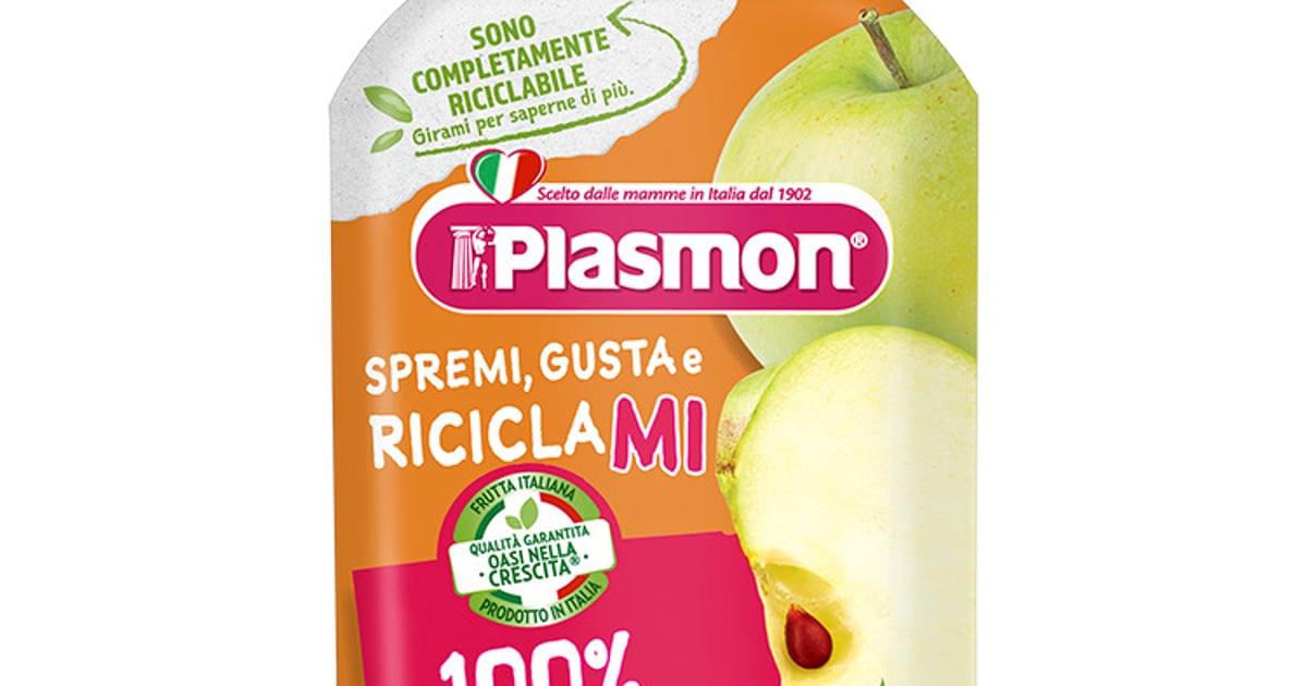 Plasmon Pulpa fruct mar+capsune 100%
