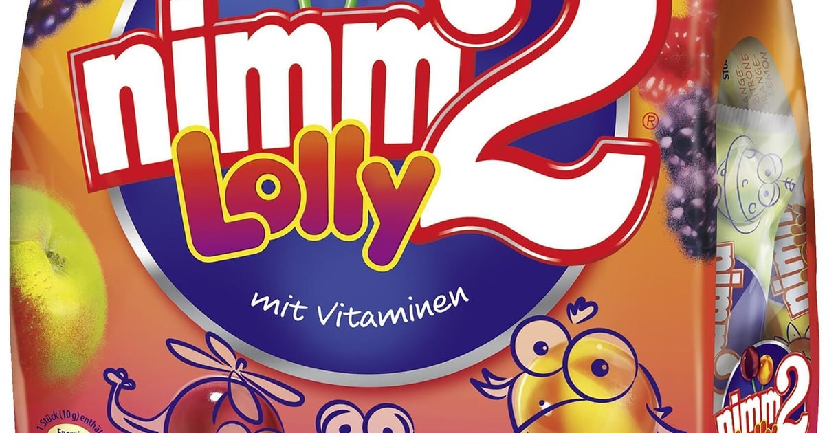 Acadele Colorate Nimm 2 Lolly Acadele cu vitamine 12x10g