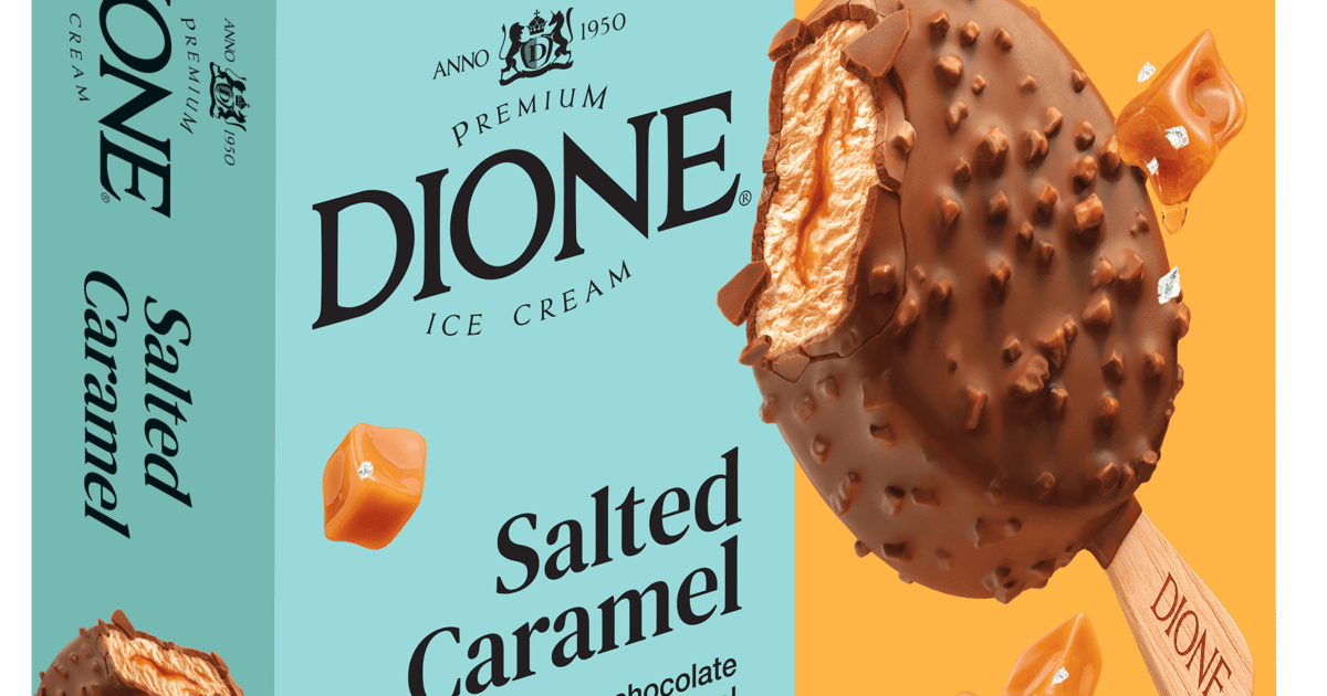 Dione Inghetata de caramel sarat 3x90ml