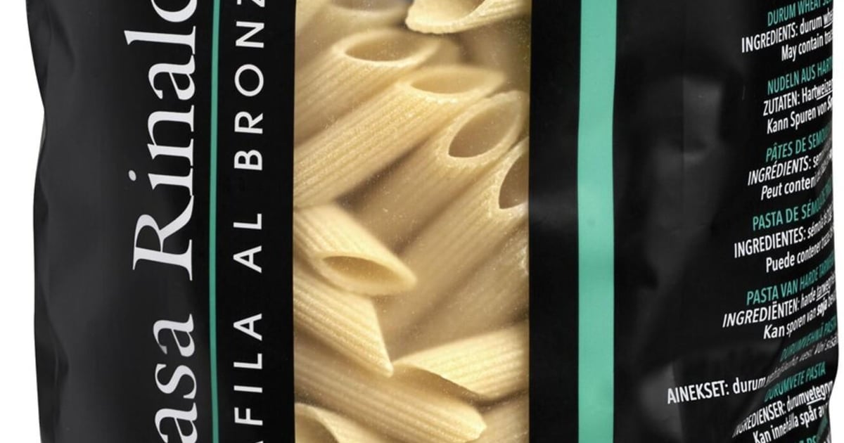 Casa Rinaldi Paste Penne Rigate din grau dur trefilate in bronz