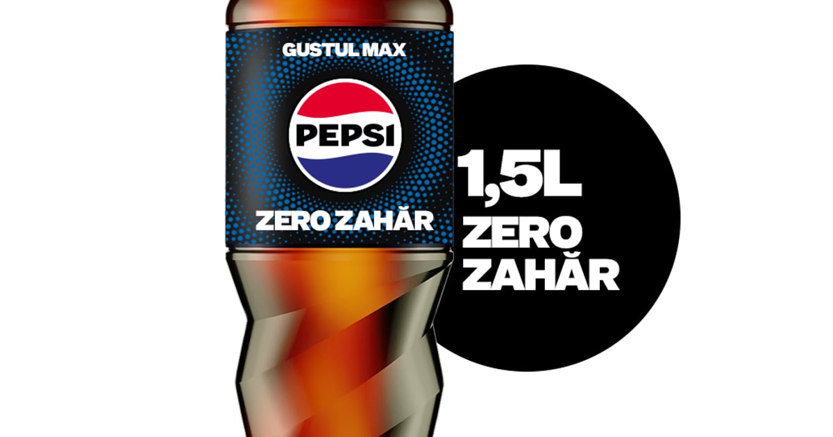 Pepsi Zero Zahar Bautura carbogazoasa fara zahar pet
