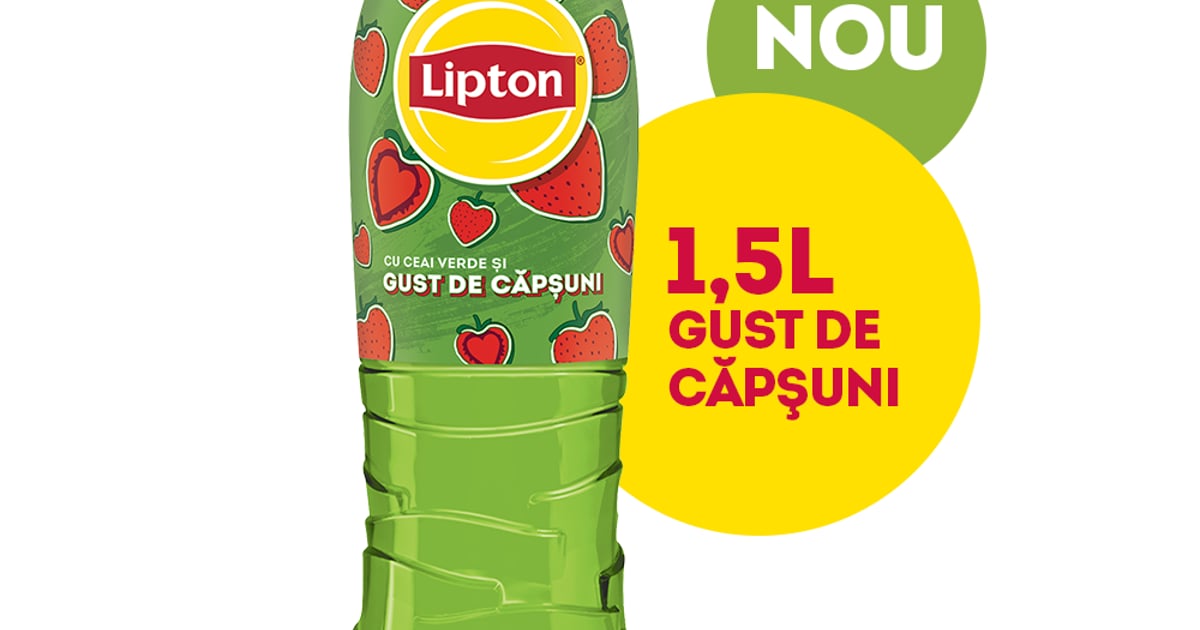 Lipton Ice Tea Capsuni Bautura racoritoare necarbogazoasa pet