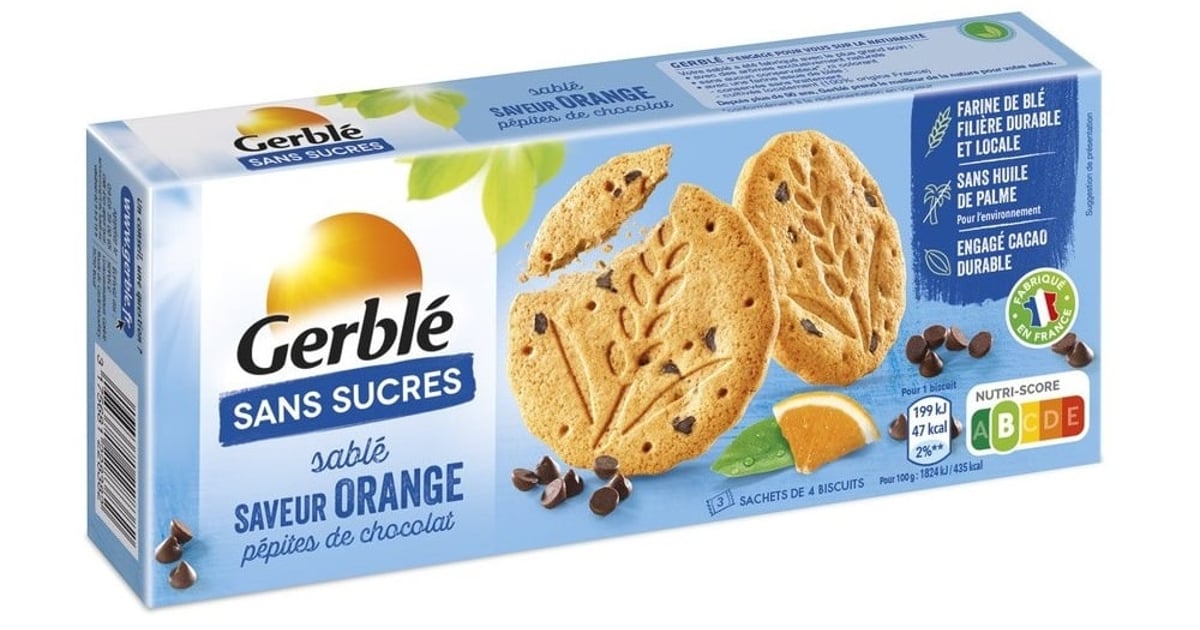 Gerble Biscuiti cu portocale pepite-cioco fara zahar