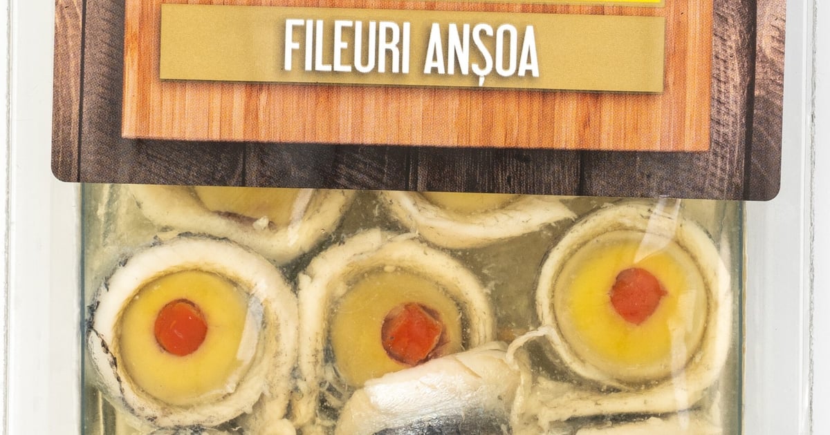 Alfredo Seafood Fileuri Ansoa cu masline verzi