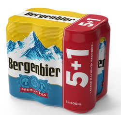 Bergenbier Bere blonda doza 5+1 pack