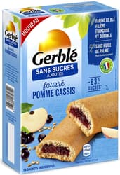 Gerble Biscuit Filled with Apple and Blackcurrant, No Sugar Added