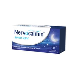 NERVOCALMIN SOMN USOR CU VALERIANA 20 CAPSULE MOI