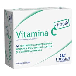 VITAMINA C SIMPLA 40 COMPRIMATE MASTICABILE