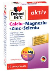 DOPPELHERZ AKTIV CALCIU+MAGNEZIU+ZINC+SELENIU 30 COMPRIMATE
