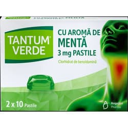 TANTUM VERDE WITH MINT FLAVOUR 20 LOZENGES