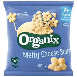 Organix ECO Corn Stars Snack with Cheese, 7 months+