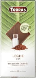 Torras Milk Chocolate sugar free, gluten free (with "STEVIA")